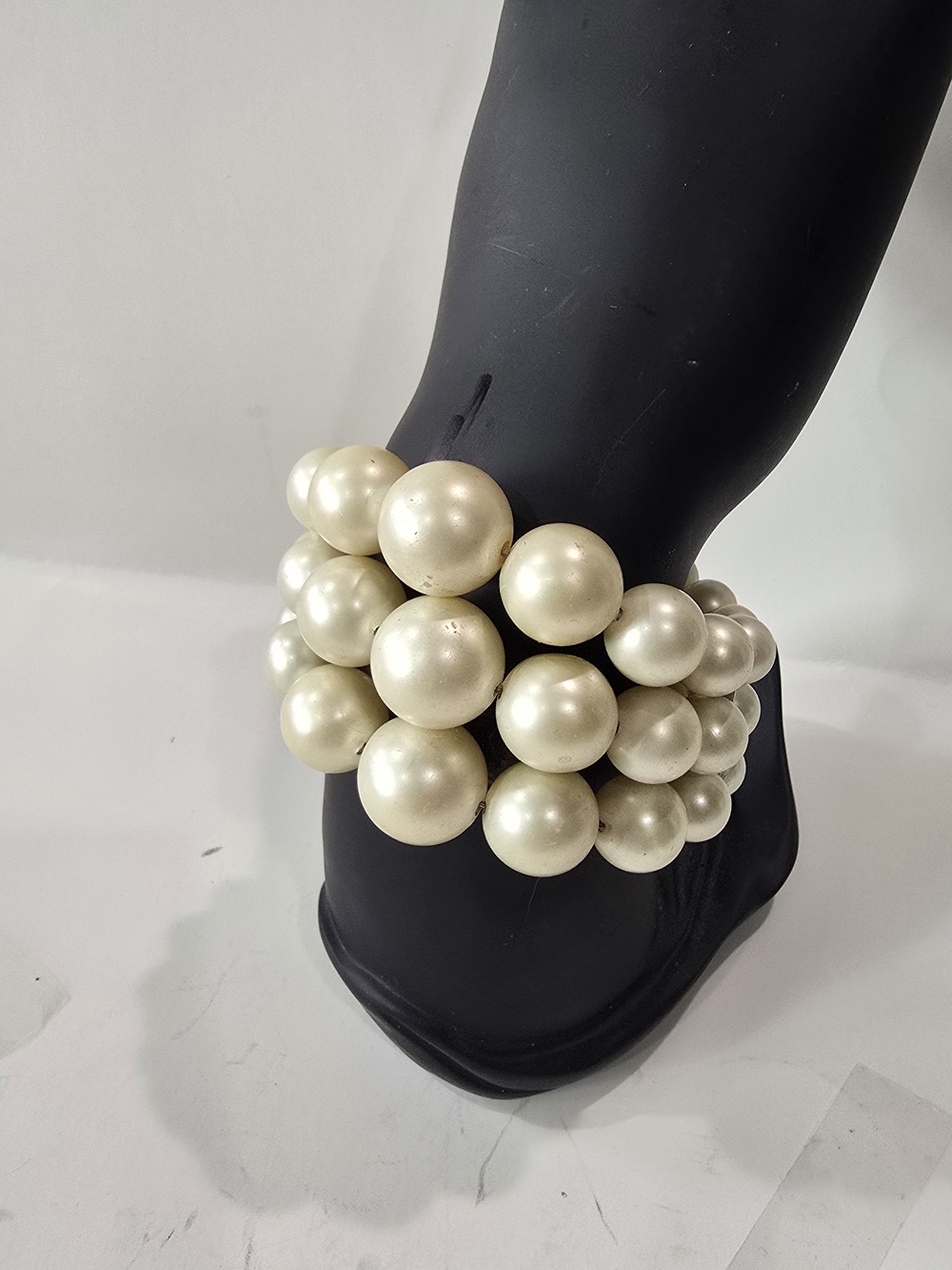 Elegant Ivory Pearl Bead Stretch Bracelet - Women